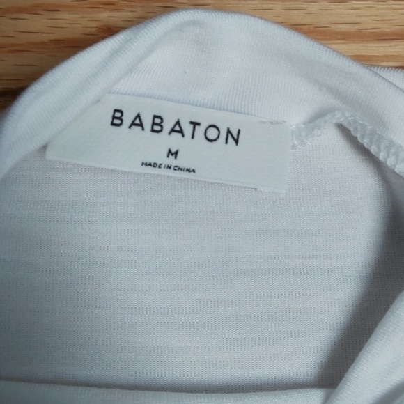Babaton top white high neck - Picture 2 of 2